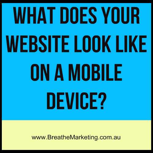 What does your website look like on a mobile device?