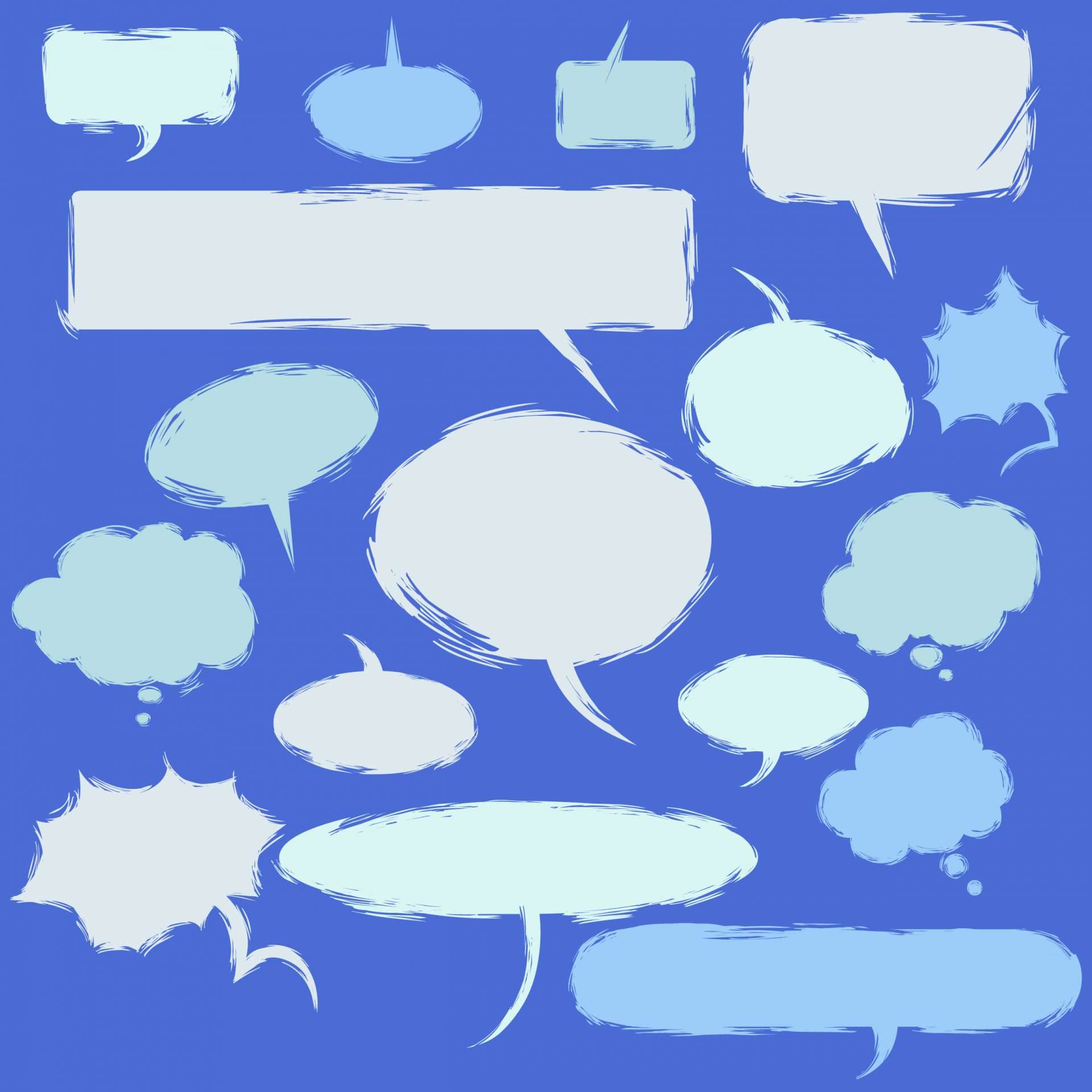 Speech bubbles - testimonials